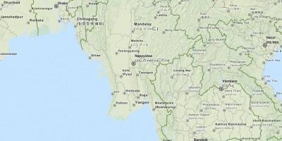Gps térkép Mianmarban