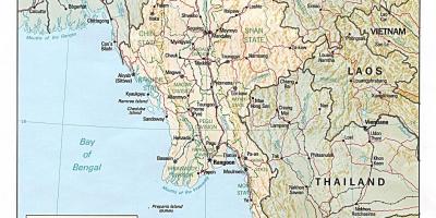 Offline térkép Mianmarban