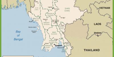 Burma politikai térkép