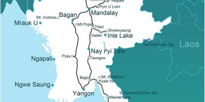 Egy térkép Mianmarban